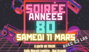 Soirée années 80 Chateny