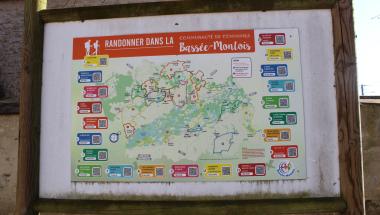 Panneau de randonnée Luisetaines