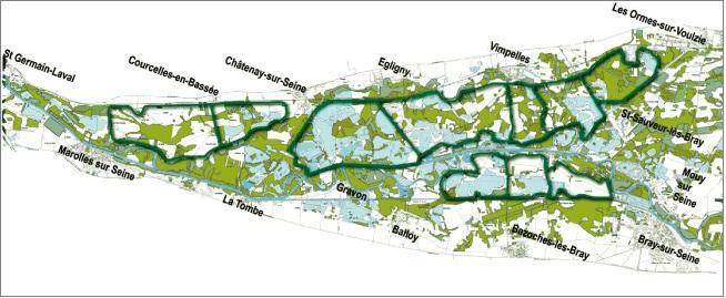 Carte des crues de la Seine